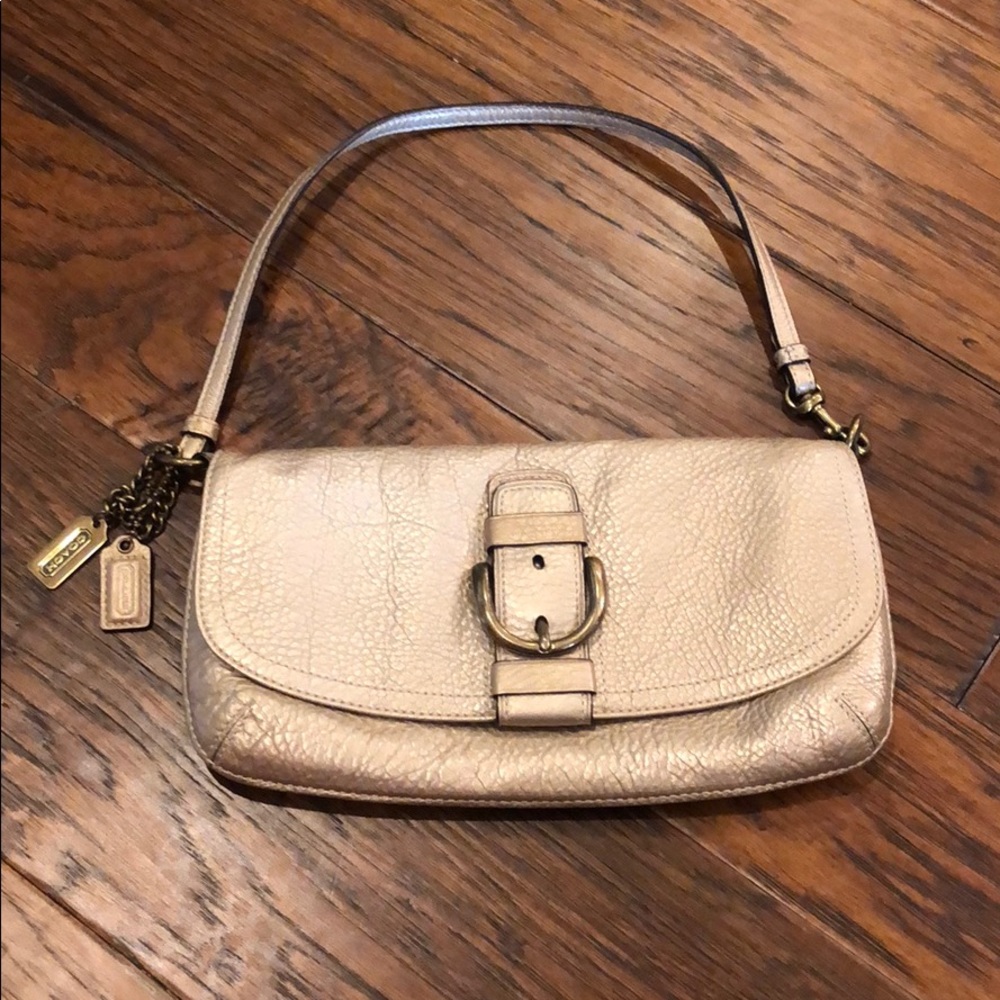 Metallic Gold Coach Purse